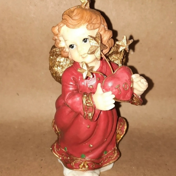 2 Christmas Angel Cherub Figurines - Picture 3 of 8